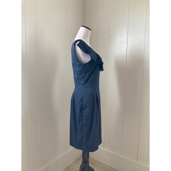 BCBGMAXAZRIA Navy Blue Sheath Dress, Size 6 - Picture 2 of 5